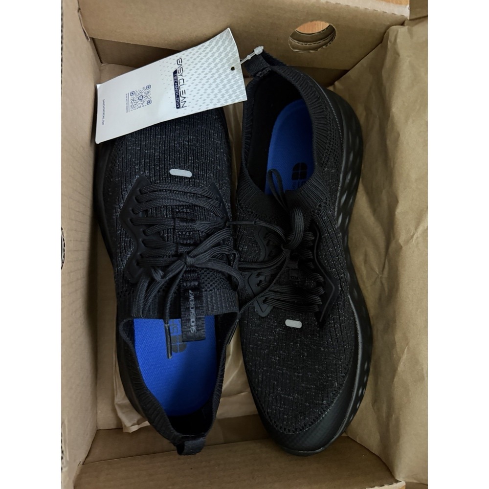 Shoes for Crews Everlight Pro Women's Black Knit Lace Up Athletic Sneakers 7.5
